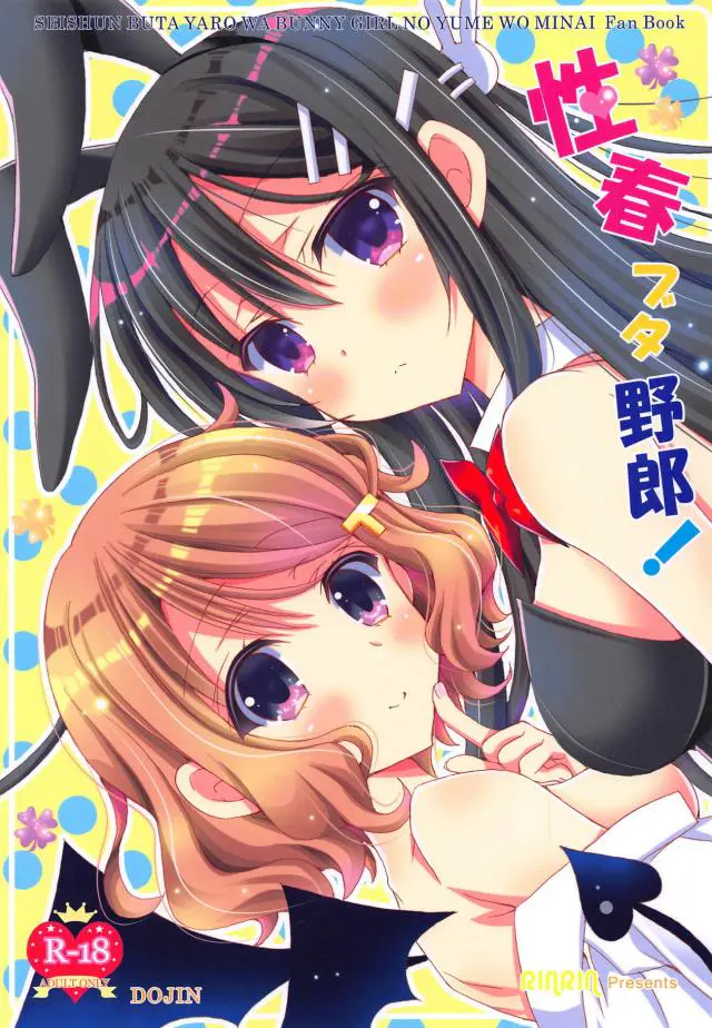 【エロ同人誌・C95】不安がる麻衣先輩を安心させるためキスして黒タイツ脱がしトロ顔セックス！巨乳揺らし何度も突き込み掻き回し、正常位でたっぷり種付け。30時間以上ハメ続けな古賀に膣出しした後はバニー姿も堪能しまくり。【青春ブタ野郎シリーズ】